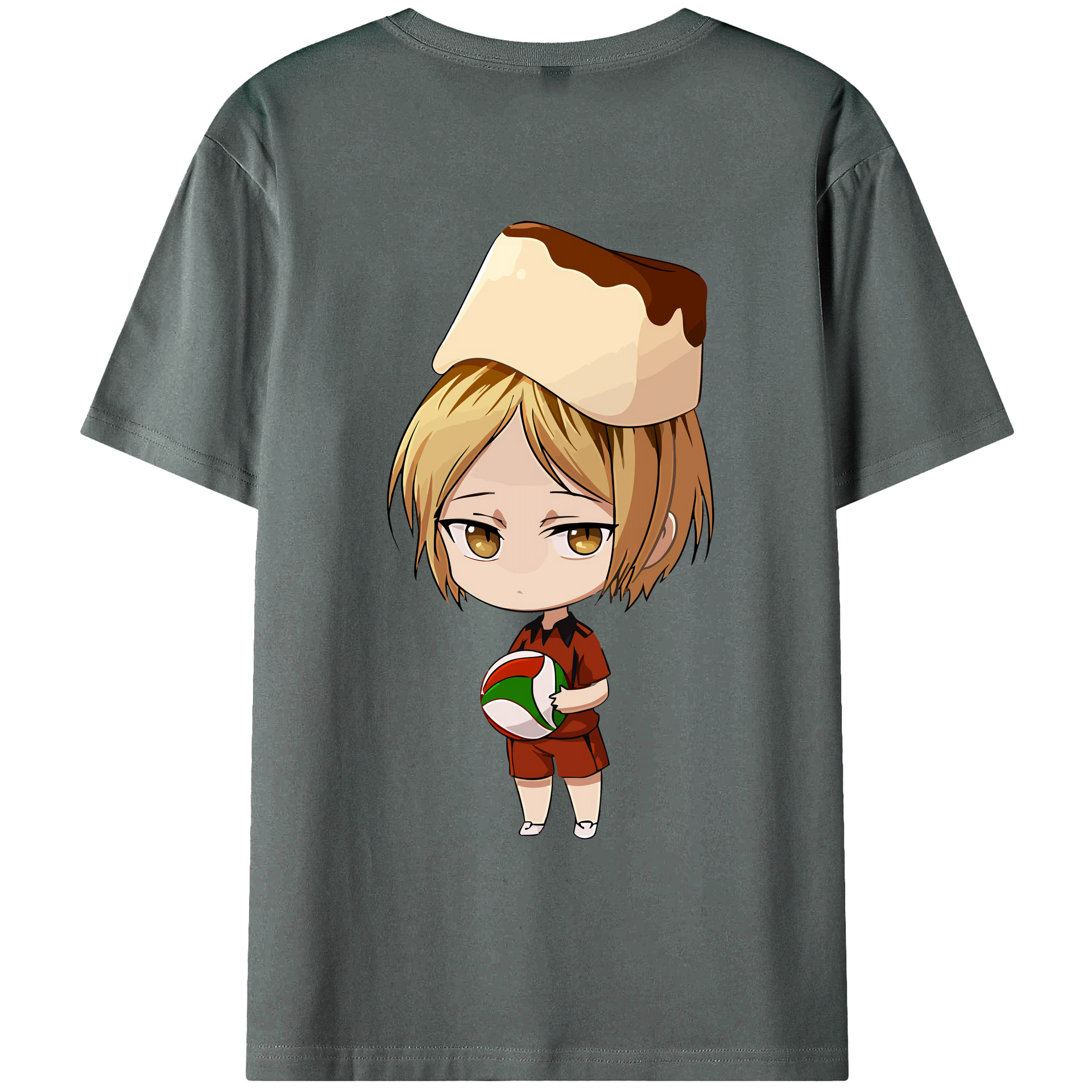 （画像用） ハイキュー!! Haikyu!! 綿100％ メンズ半袖Tシャツ（バックプリント） 通気性